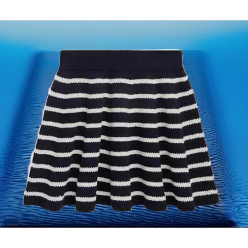 $105 Polo Ralph Lauren Kids Girl's Blue Striped Knit Skirt Size 3
